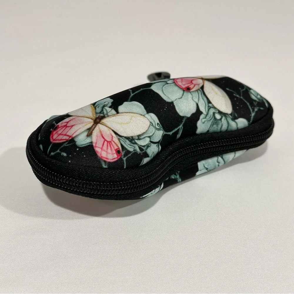 Soft Glasses Case with Butterfly Print